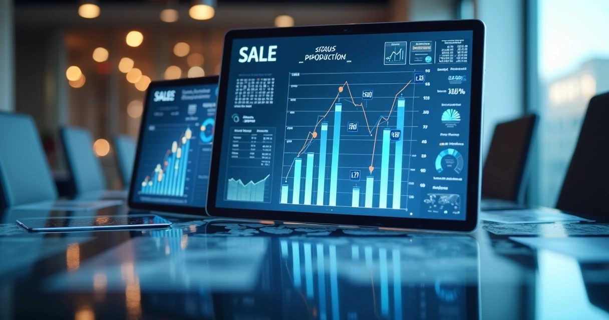 Análise preditiva mostrando projeção de vendas 