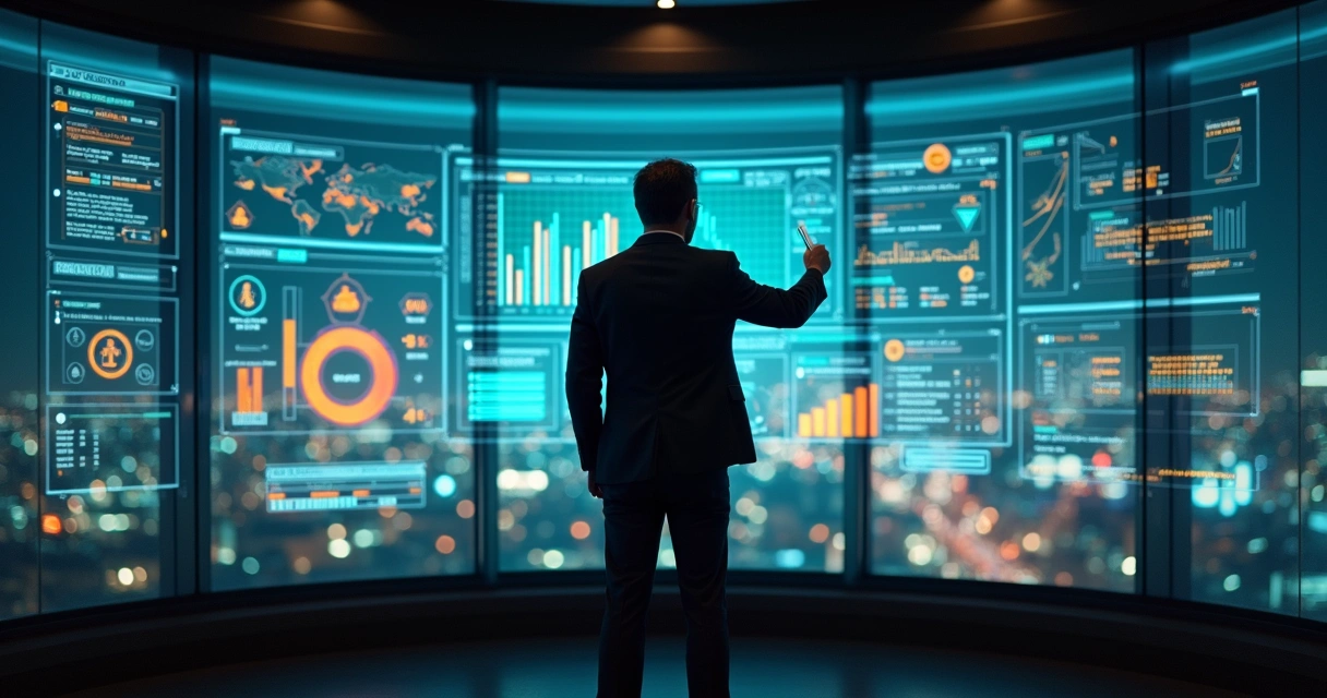 Gestora de RH analisando painel com indicadores de risco de pessoas 