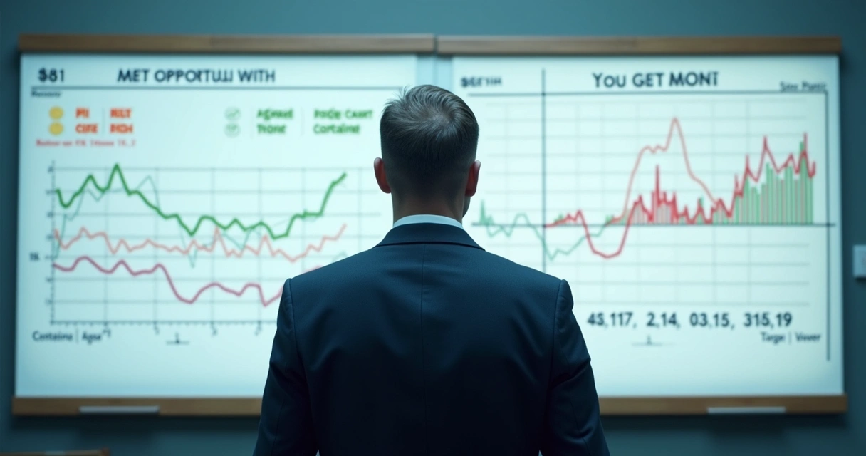 Painel com gráficos mostrando análise de previsão de vendas bottom-up versus top-down, em fundo branco e azul claro 