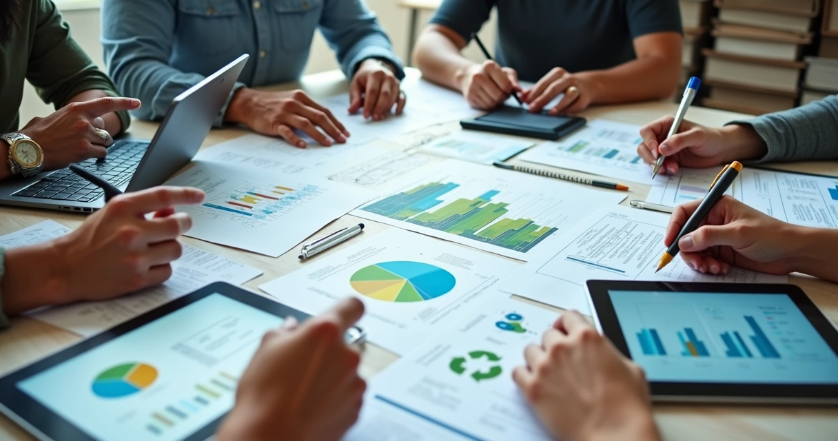 Mesa de análise técnica de projetos de reciclagem 