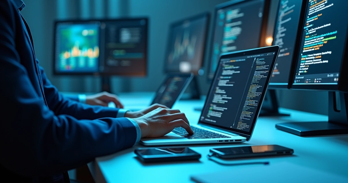 Perito digital realiza análise técnica de arquivos digitais em notebook 