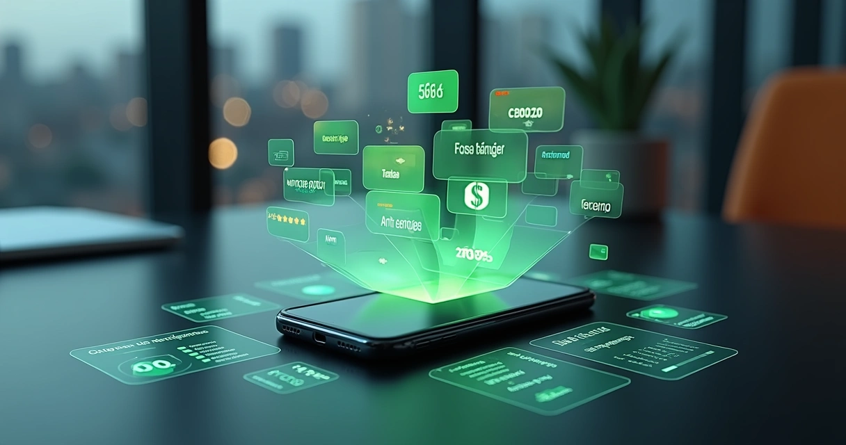 Visualização conceitual de análise qualitativa de conversas de WhatsApp em vendas imobiliárias 