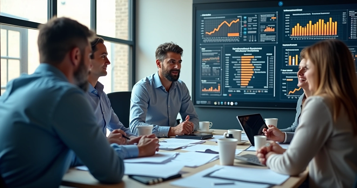 Profissionais analisando rankings de MSP em computadores 