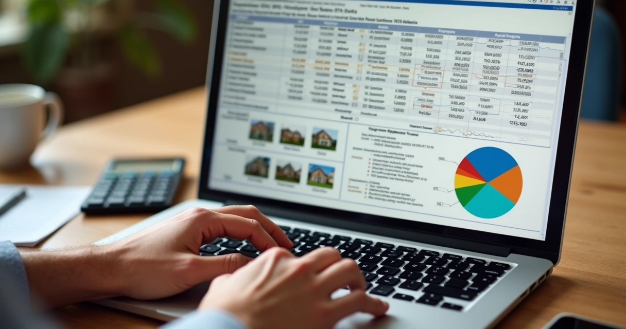 Planilha simulando rentabilidade de imóvel de leilão 