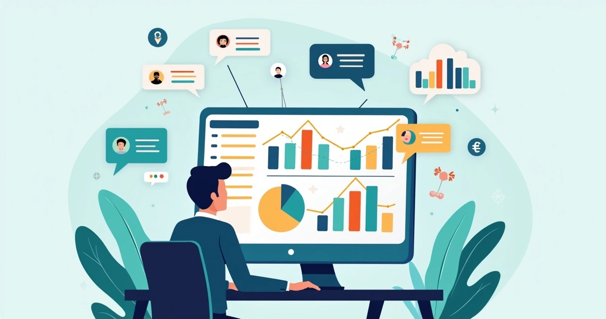 Análise de reputação em redes sociais com gráficos e ferramentas digitais 