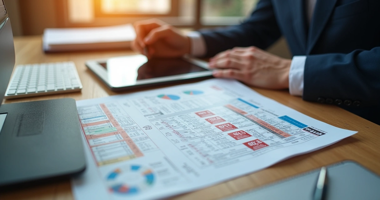 Pessoa analisando restrições de imóvel em leilão. 