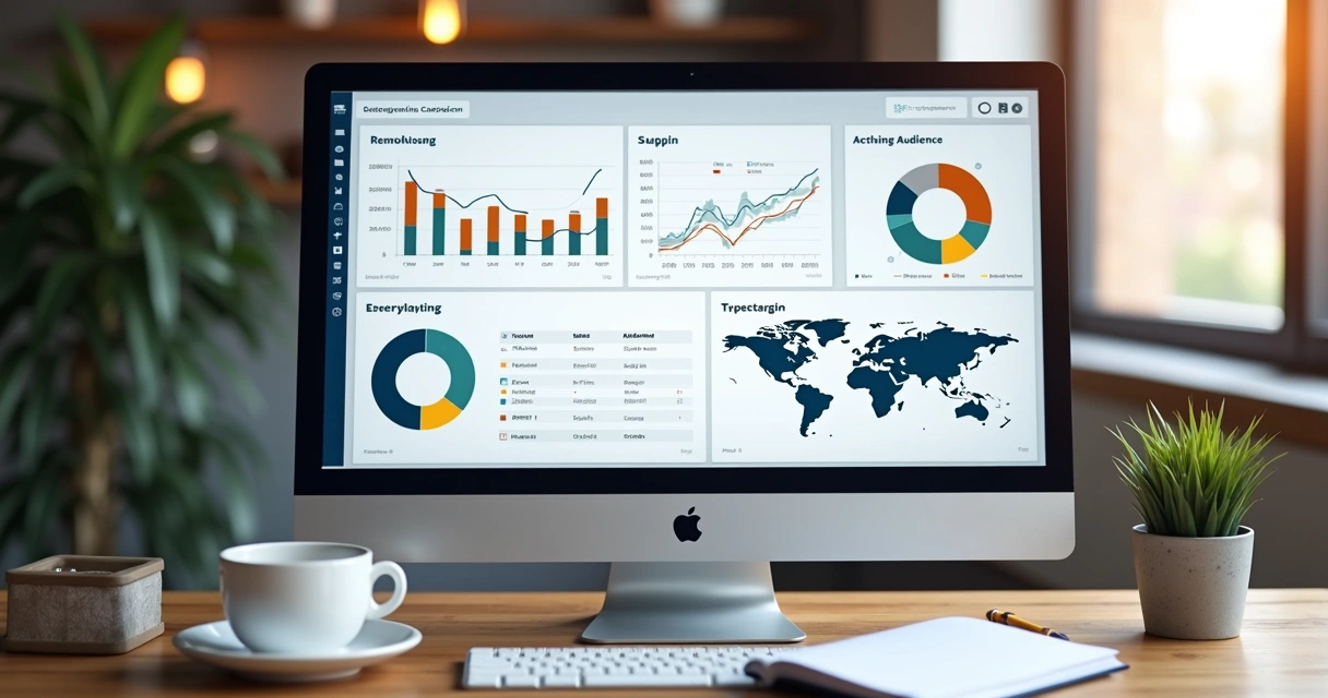 Painel com análise de resultados de campanhas de retargeting 