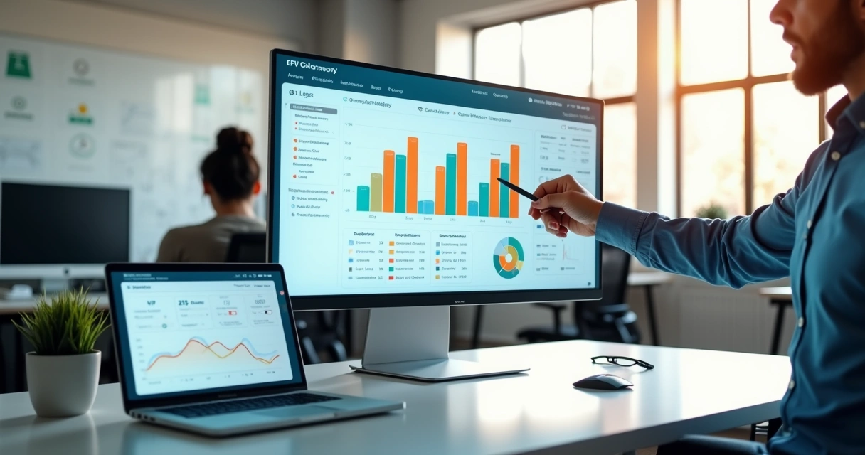 Dashboard de análise RFV com segmentos de clientes em um e-commerce 