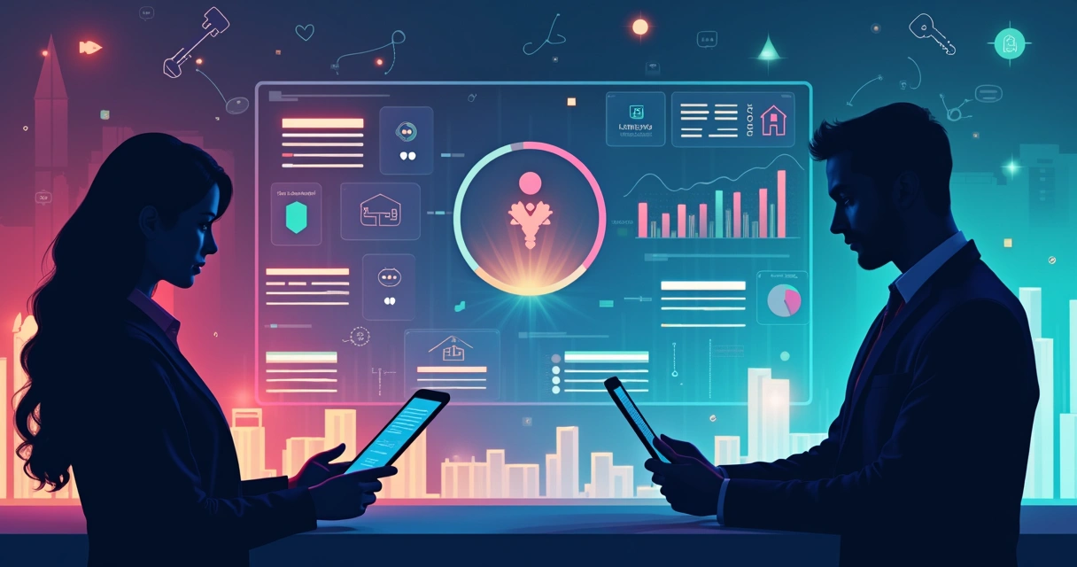 Representação gráfica de avaliação de risco em transações imobiliárias 