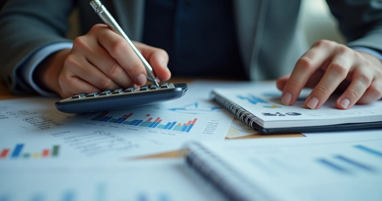 Pessoa calculando o retorno de investimento em listas de clientes 