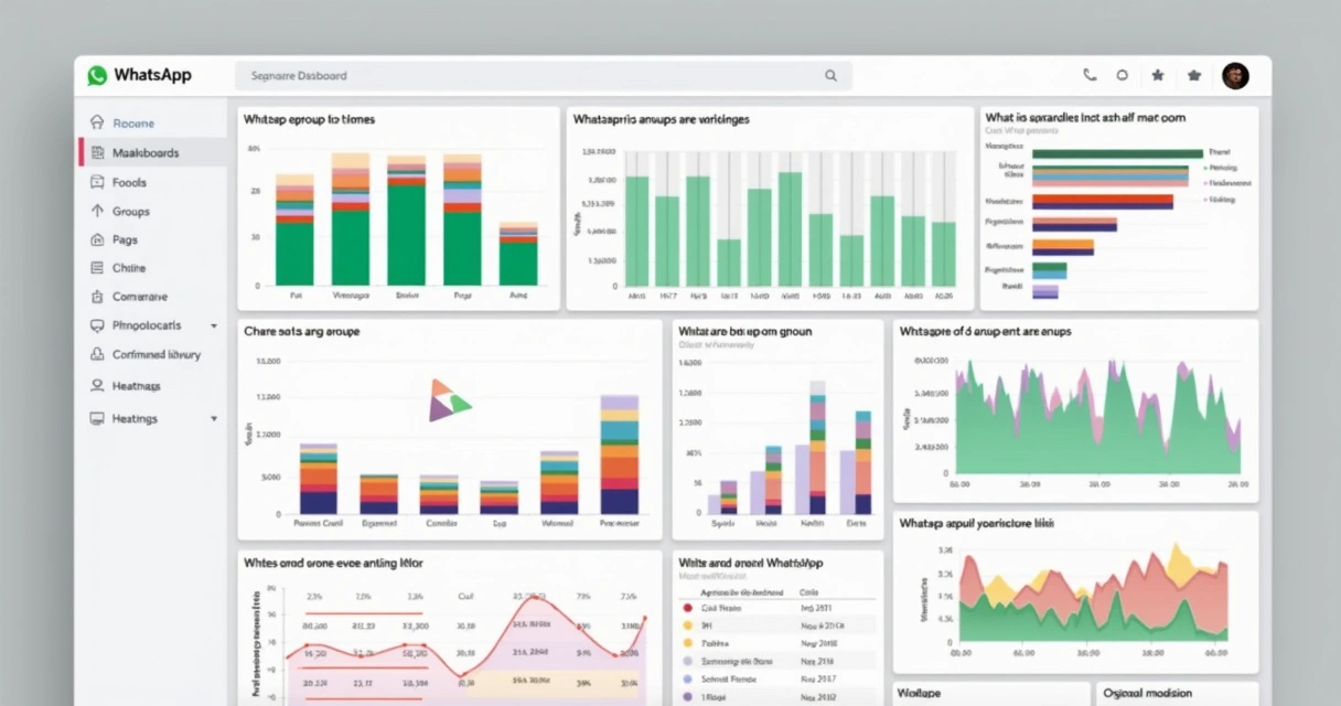 Painel de visão geral, dashboards e rankings comparativos de grupos WhatsApp 