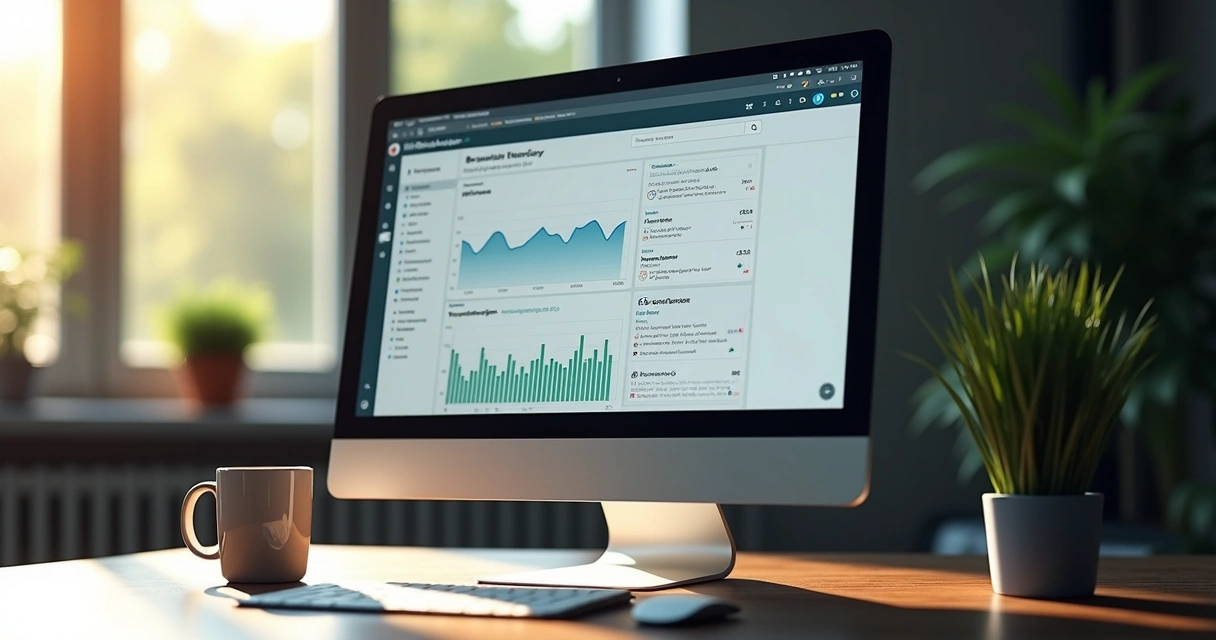 Tela de computador mostrando análise de reputação e sentimentos sobre TBT 