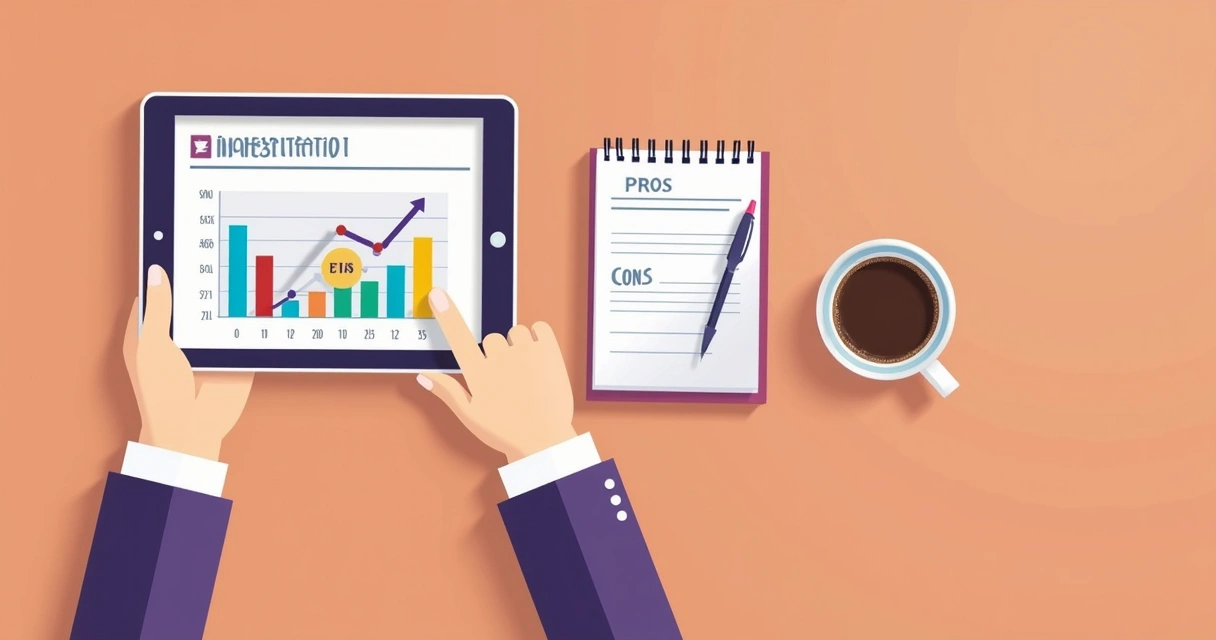 Pessoa analisando um gráfico de proteção financeira em tablet 