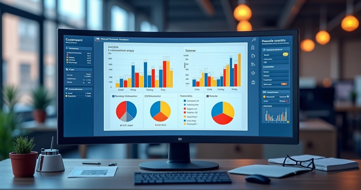 Dashboard de análise de sentimento com gráficos coloridos 
