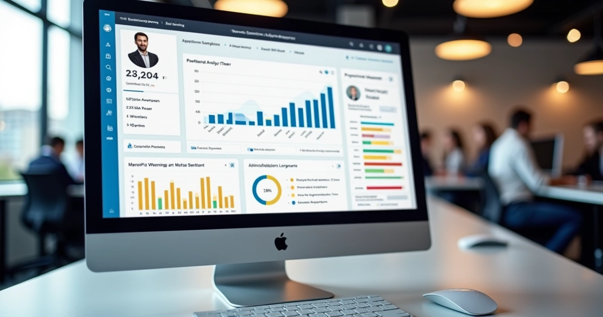 Dashboard de análise de sentimento mostrando gráfico de menções positivas e negativas