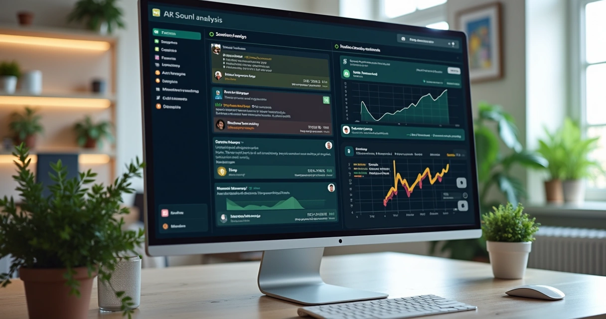 Tela mostrando análise de sentimentos por IA em atendimentos 