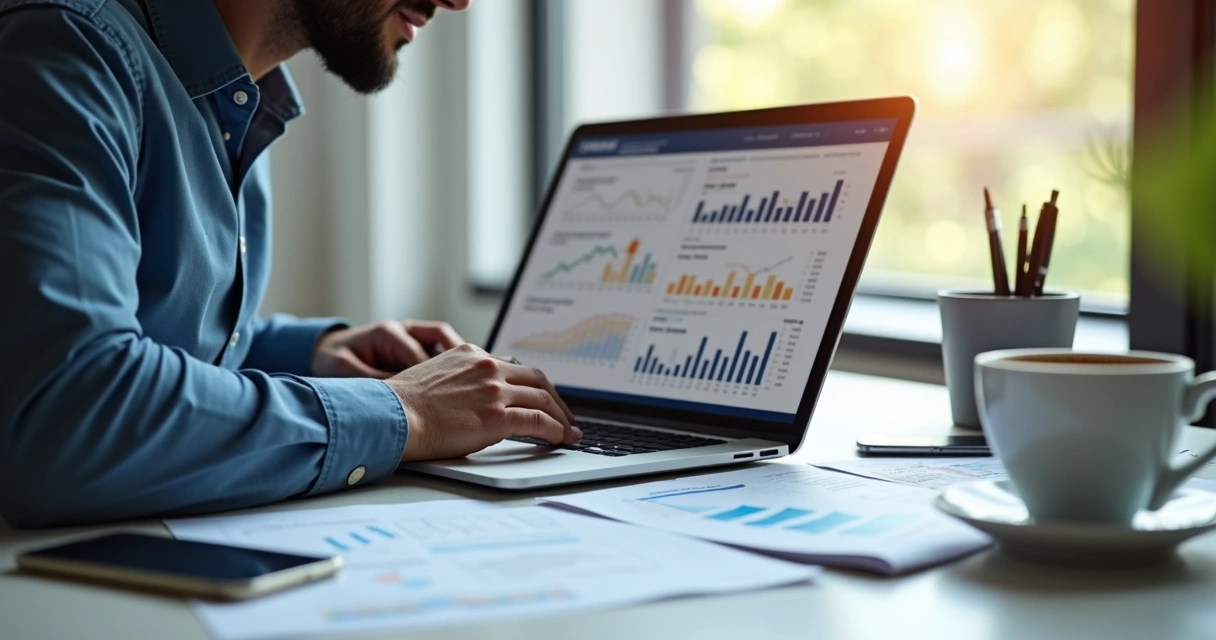 Análise detalhada de taxa de conversão em planilhas digitais 