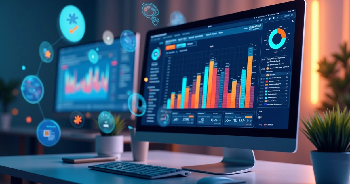 Visualização de análise temática com inteligência artificial em pesquisa 