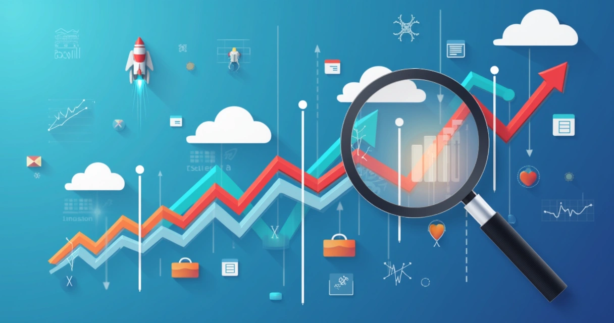 Gráficos com linhas comparando diferentes períodos online 