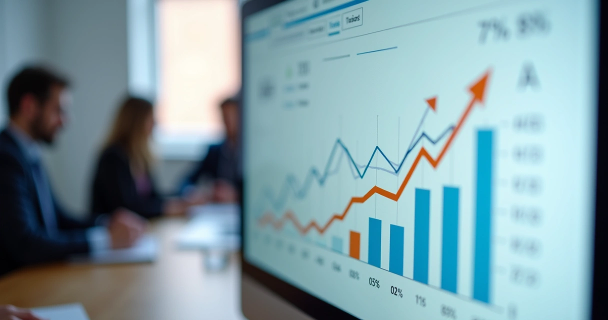 Relatório simples de teste A/B mostrando conversão em gráfico
