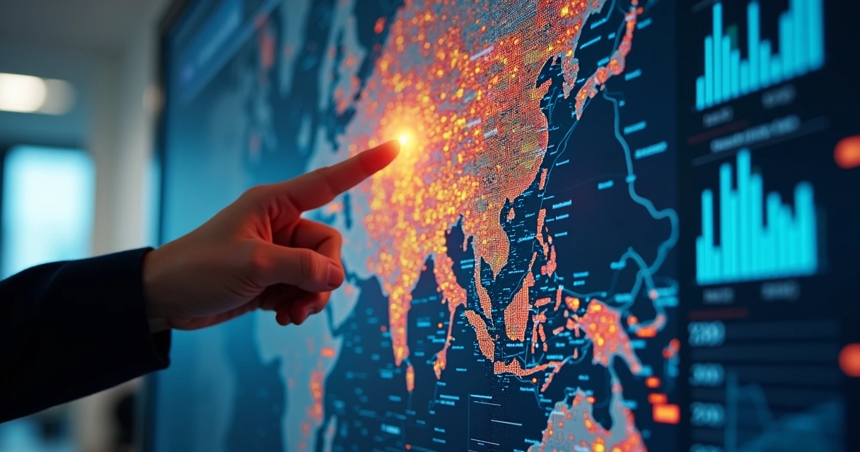 Análise de valorização de imóveis em mapa digital 