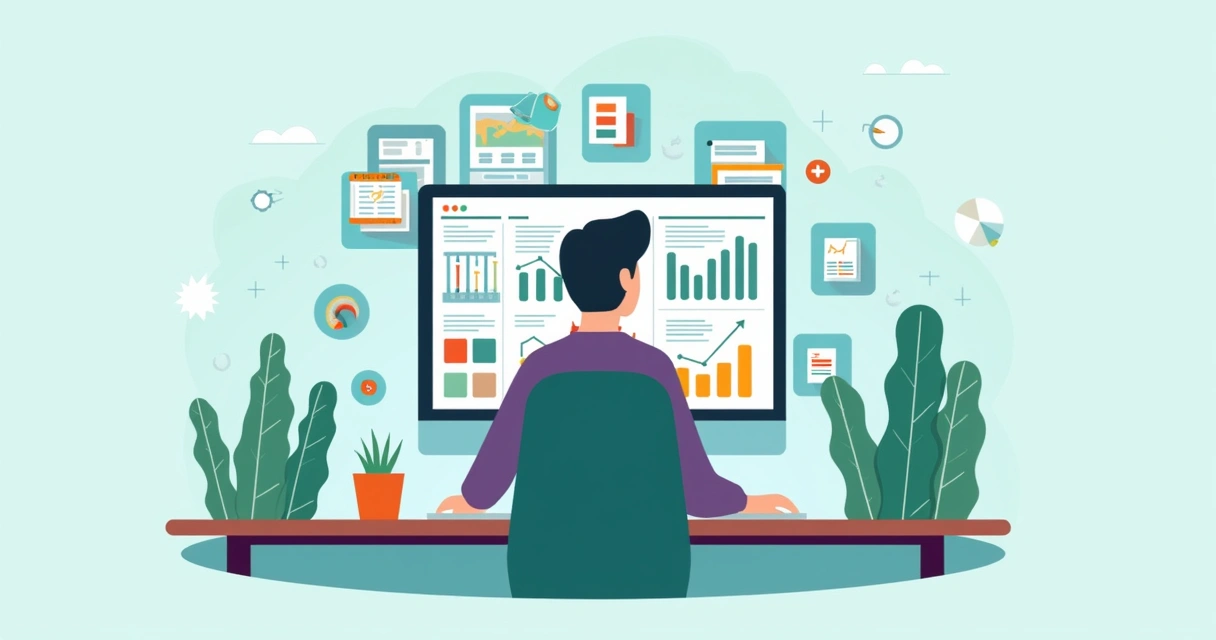 Empleado revisando un reporte de Excel de personal 