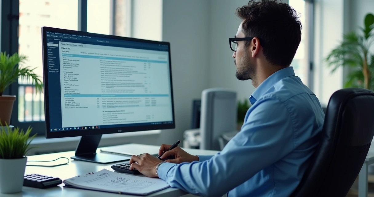 Analista fiscal revisando XML da NFCom 