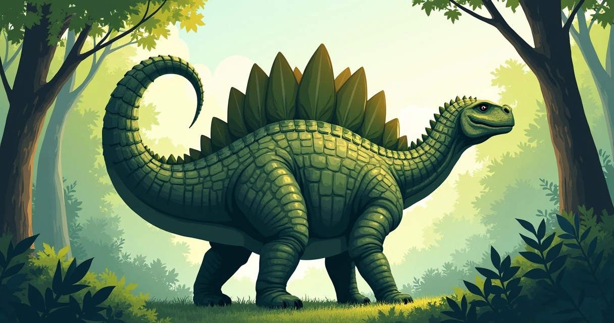 Ankylosaurus com cauda em forma de maça 