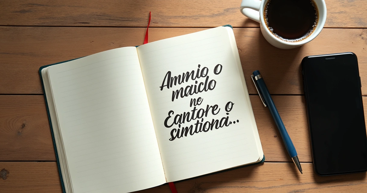 Caderno com anotações sobre emoção e razão