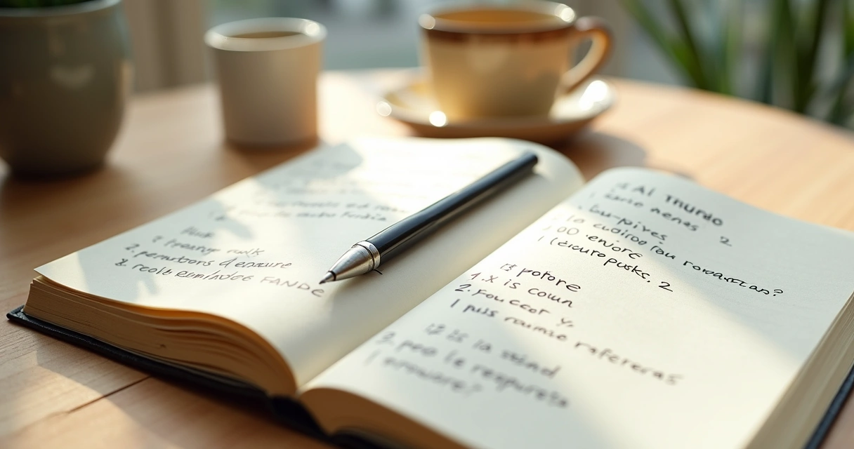 Caderno com anotações sobre emoções e padrões de reação