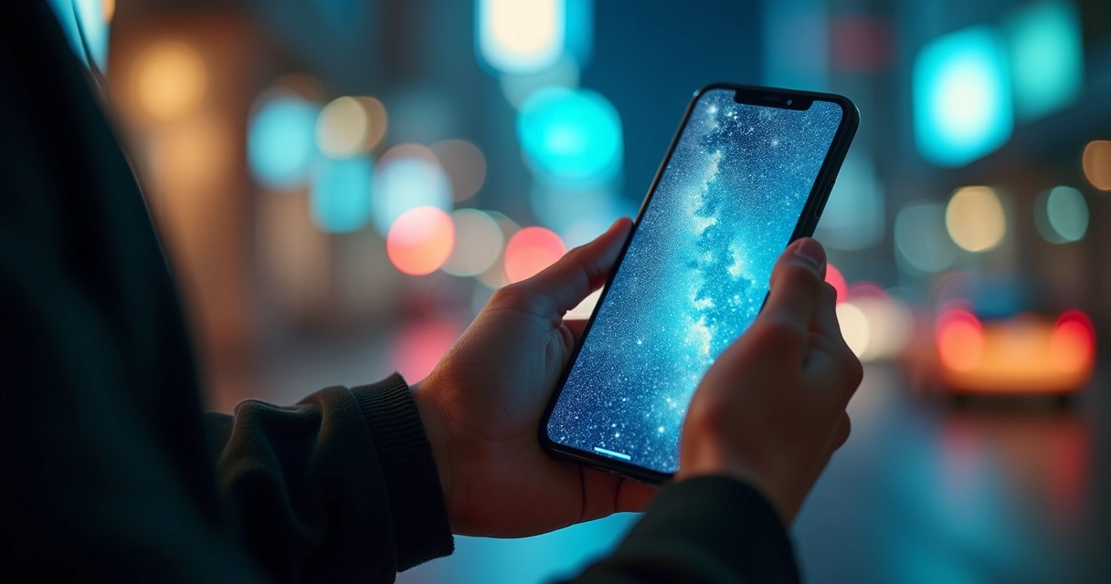 Pessoa usando celular para anotar gastos diários, com tela de aplicativo financeiro visível e ambiente moderno ao fundo
