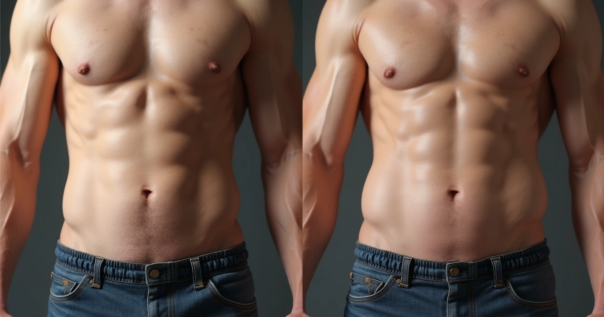 Comparação de antes e depois do preenchimento peniano com ácido hialurônico 