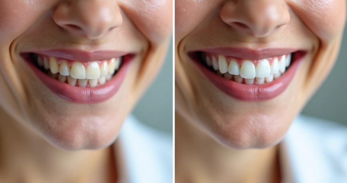 Carrossel de antes e depois de tratamento de implantes dentários