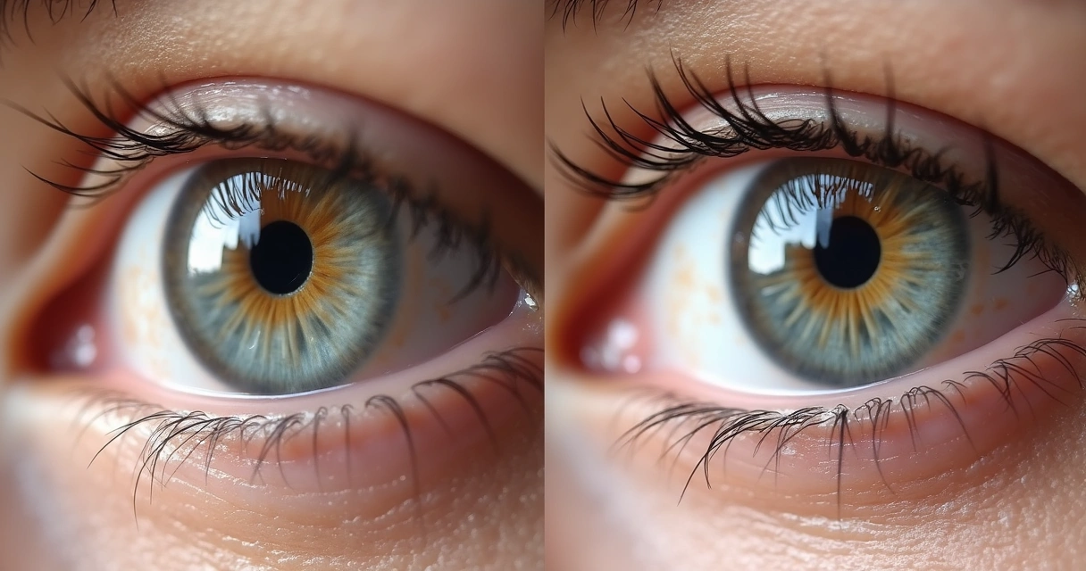 Comparação antes e depois da harmonização peniana, close anatômico em tons neutros