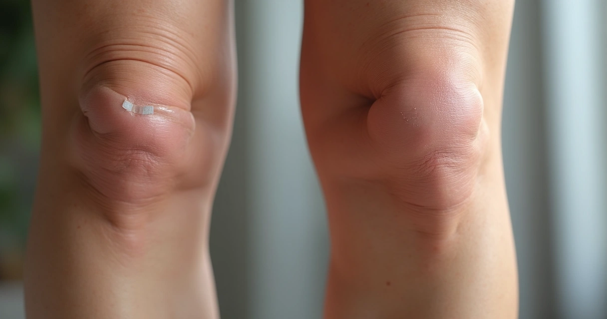 Perna antes e depois de tratamento laser para vasinhos 