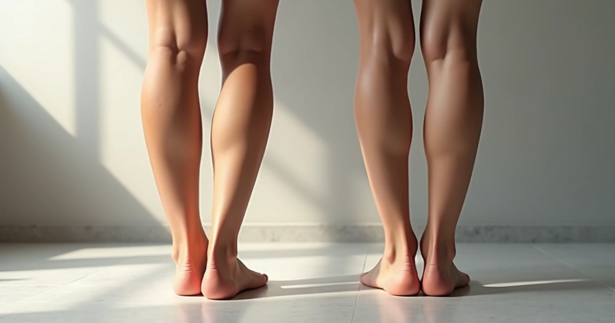 Antes e depois de tratamento de vasinhos nas pernas 