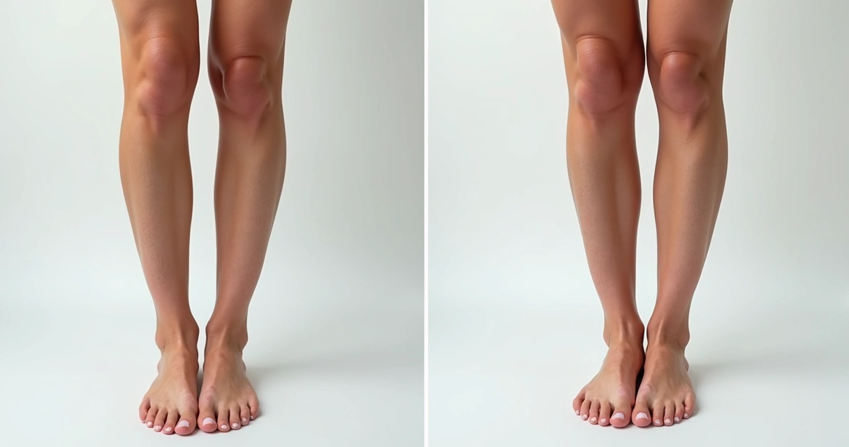 Antes e depois do tratamento moderno de varizes nas pernas 