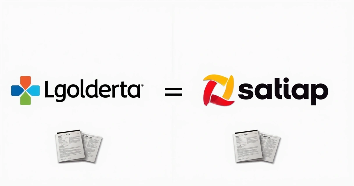 Comparativo visual de logotipos antigo e novo de uma marca, rebranding 