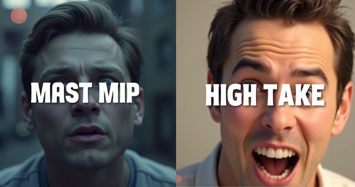 Comparação de thumbnails ruim e boa para corte de vídeo 