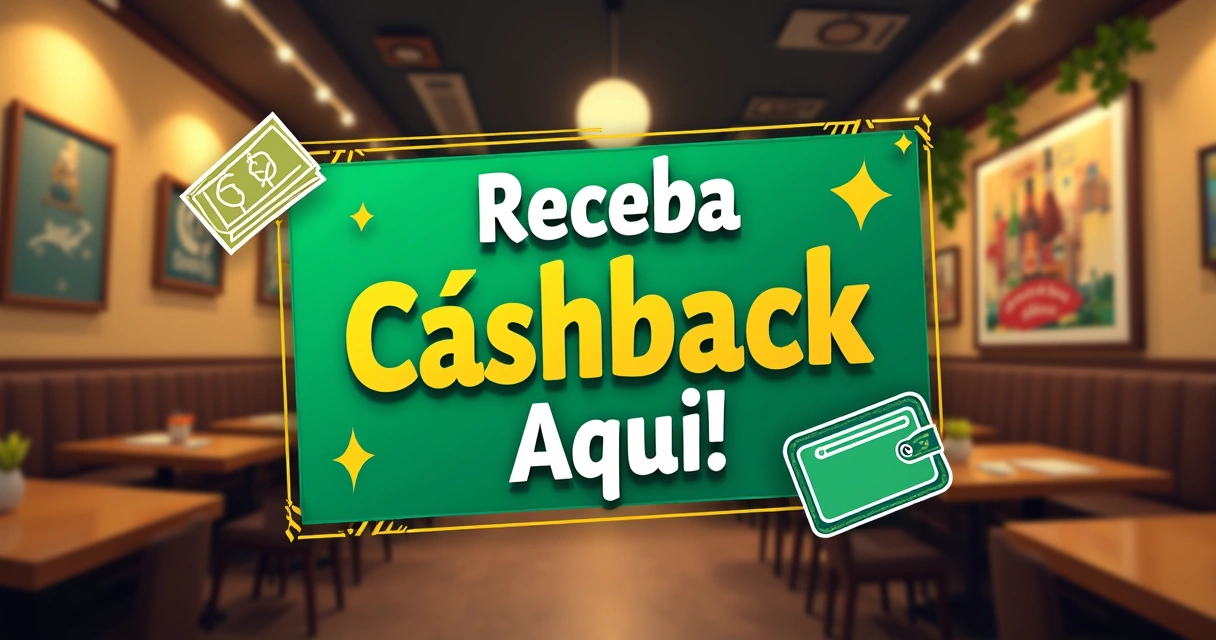 Anúncio digital de cashback para bar ou restaurante 