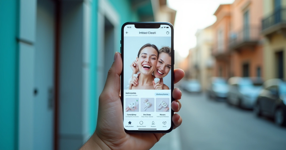 Design de anúncio de clínica odontológica atraente no Instagram 