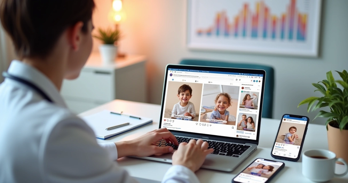 Campanha patrocinada clínica infantil Instagram 