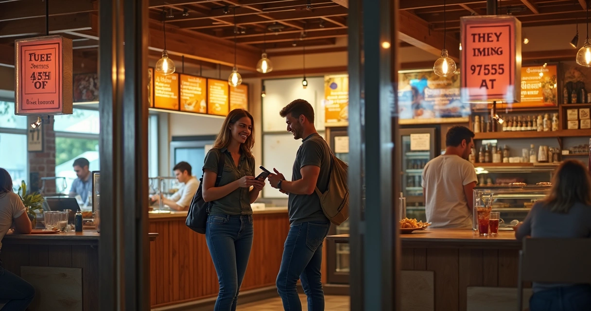 Lanchonete local recebe clientes após anúncio direcionado 