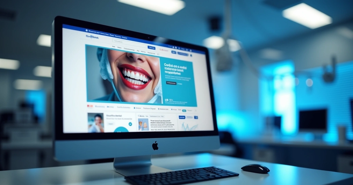 Campanha de anúncios odontológicos em Facebook e Google 