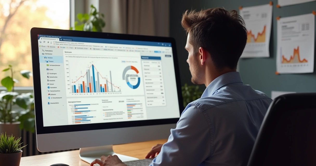 Pequena empresa criando anúncios online no computador 