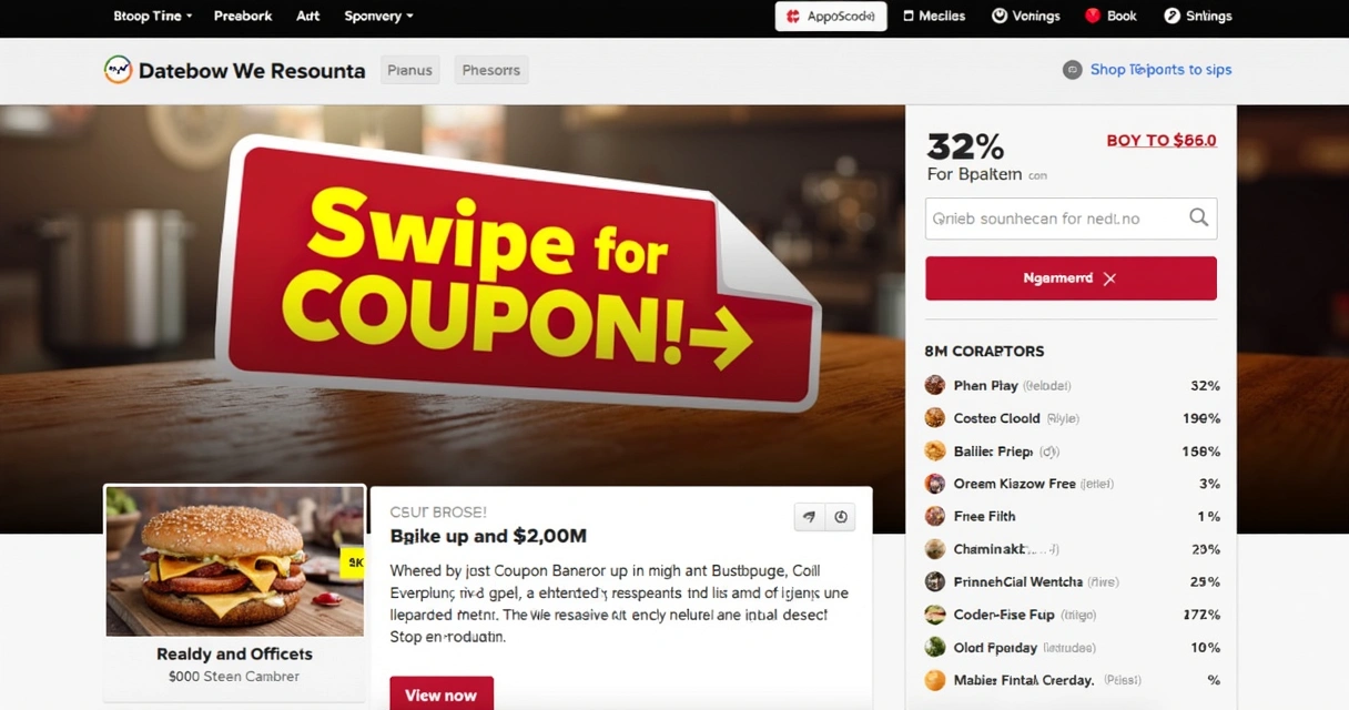 Stories patrocinado com cupom e link chamativo 