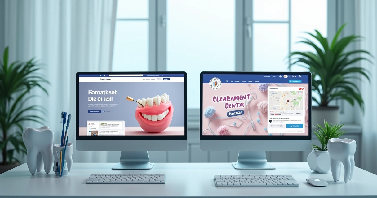 Anúncios de tratamentos odontológicos segmentados em Google e redes sociais