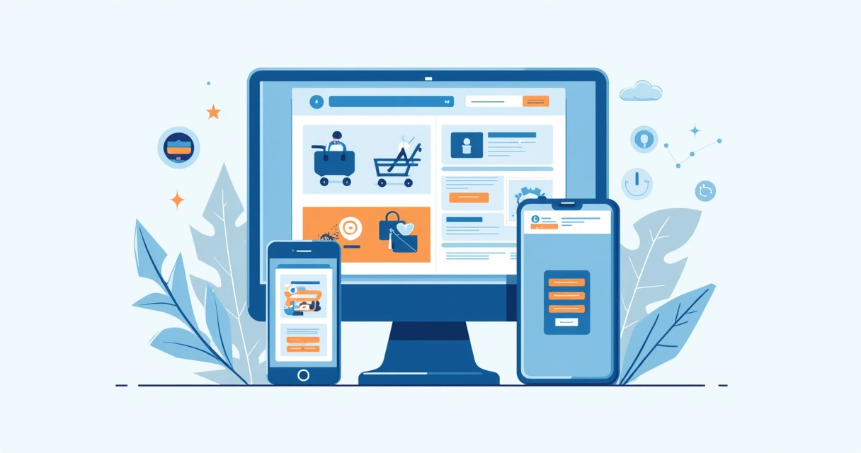 Exemplo de anúncios de diversos formatos exibidos em tela de computador e celular