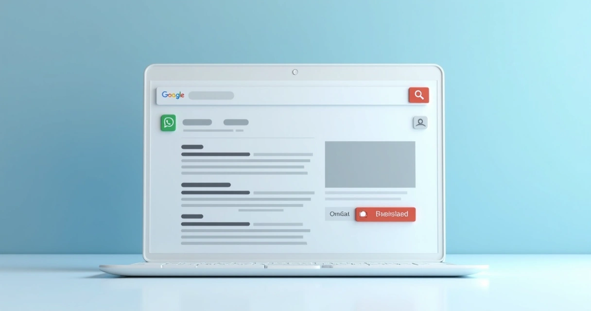 Tela de resultados do Google com anúncio de clínica odontológica em destaque 