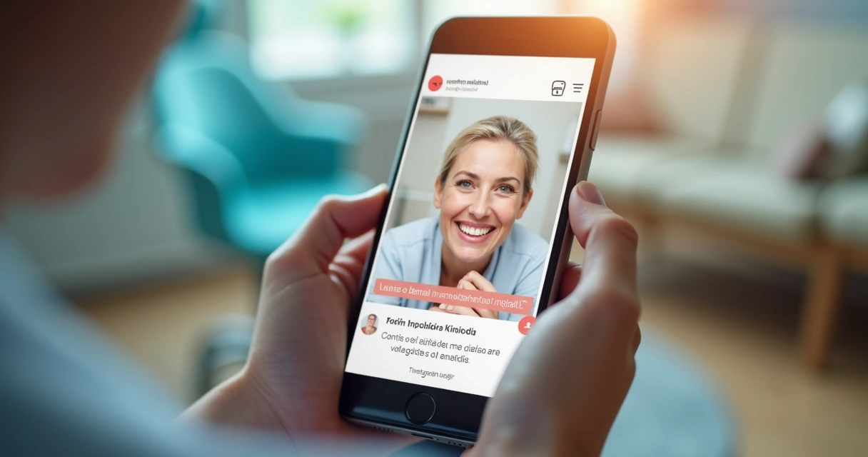 Anúncios odontológicos em celular para captar pacientes 